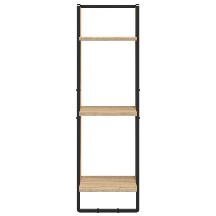 Raft cu 3 niveluri stejar sonoma, 30x25x100 cm, lemn prelucrat - WALTI WALTI