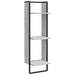 Raft cu 3 niveluri, gri sonoma, 30x25x100 cm, lemn prelucrat - WALTI WALTI