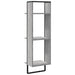 Raft cu 3 niveluri, gri sonoma, 30x25x100 cm, lemn prelucrat - WALTI WALTI