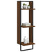 Raft cu 3 niveluri stejar maro, 30x25x100 cm, lemn prelucrat - WALTI WALTI
