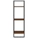 Raft cu 3 niveluri stejar maro, 30x25x100 cm, lemn prelucrat - WALTI WALTI