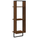 Raft cu 3 niveluri stejar maro, 30x25x100 cm, lemn prelucrat - WALTI WALTI