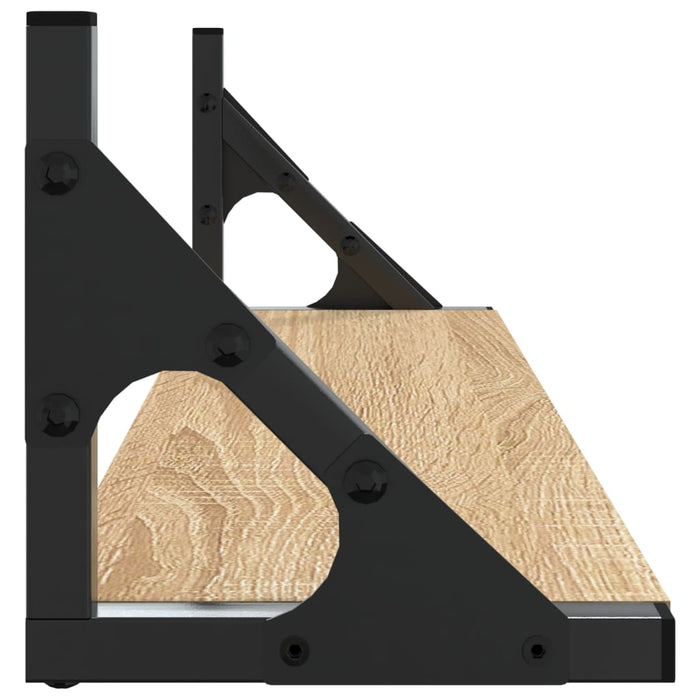 Rafturi de perete, 2 buc., stejar sonoma, 60x15x15,5 cm - WALTI WALTI