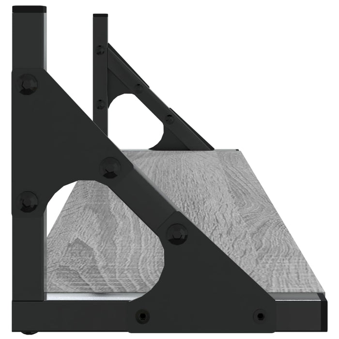 Rafturi de perete, 2 buc., sonoma gri, 60x15x15,5 cm - WALTI WALTI