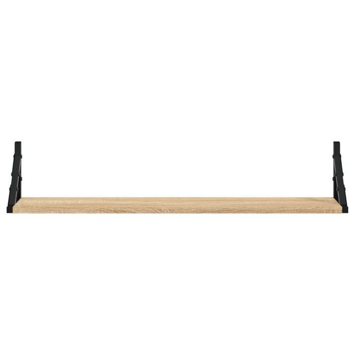 Rafturi de perete 2 buc. Stejar Sonoma 80x15x15,5 cm Lemn stratificat WALTI