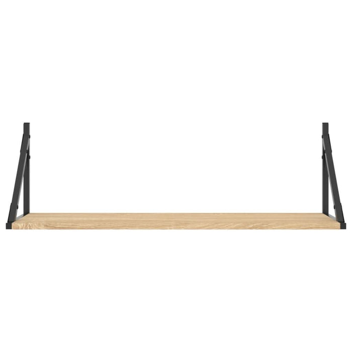 Rafturi de perete 2 buc. Stejar Sonoma 80x25x25,5 cm Lemn stratificat WALTI