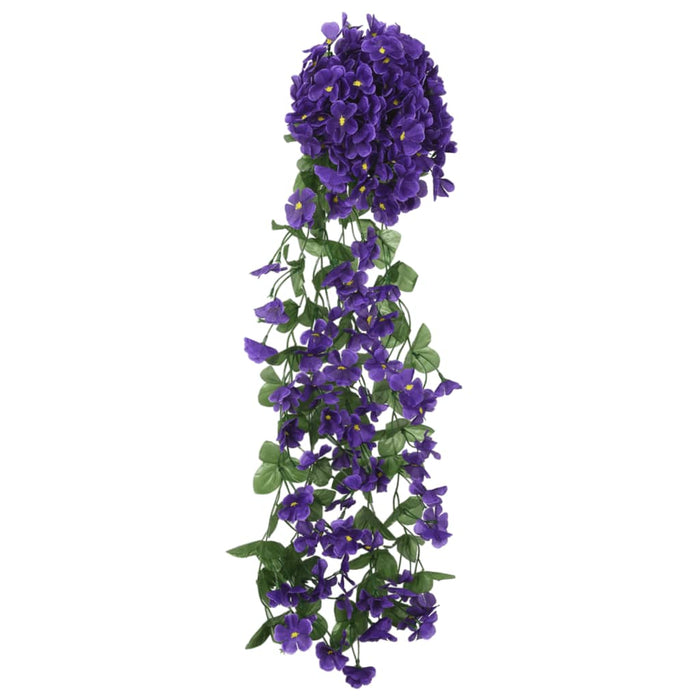 Ghirlande de flori de Crăciun, 3 buc., violet închis, 250 cm - WALTI WALTI