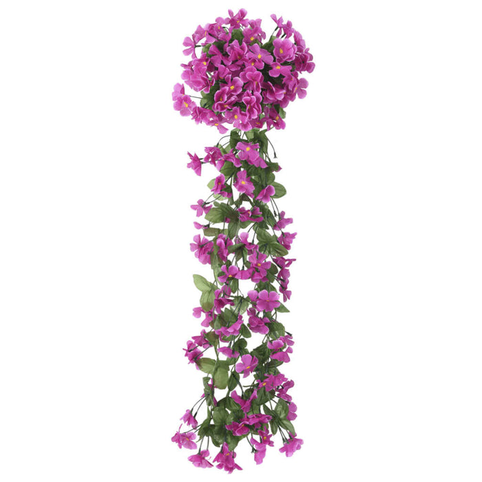 Ghirlande de flori de Crăciun, 3 buc., violet deschis, 85 cm - WALTI WALTI