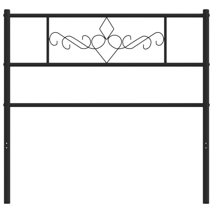 Tăblie de pat metalică, negru, 100 cm - WALTI WALTI