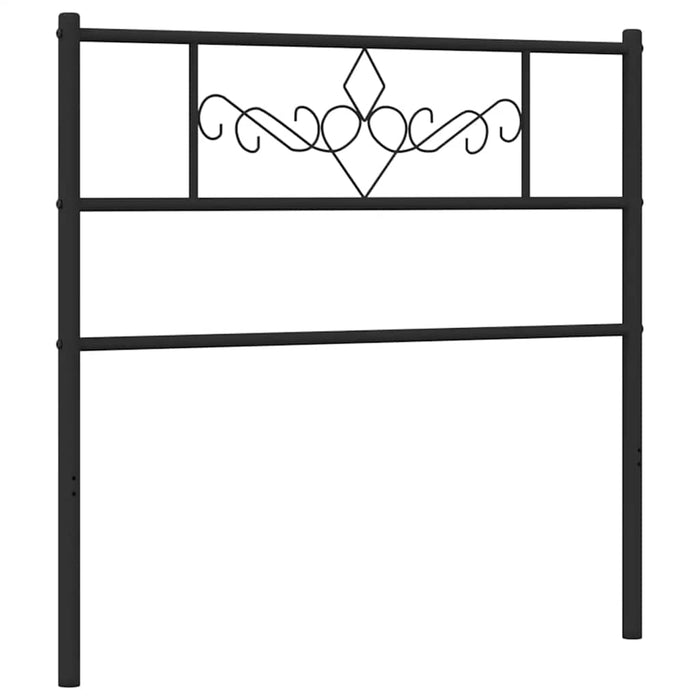 Tăblie de pat de schimb metalică, negru, 107 cm WALTI