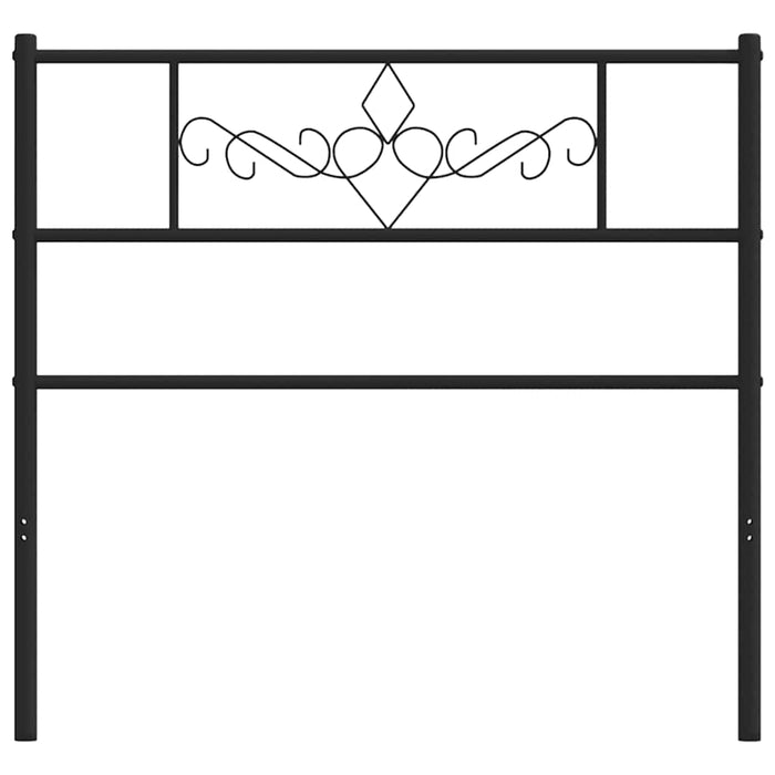 Tăblie de pat de schimb metalică, negru, 107 cm WALTI