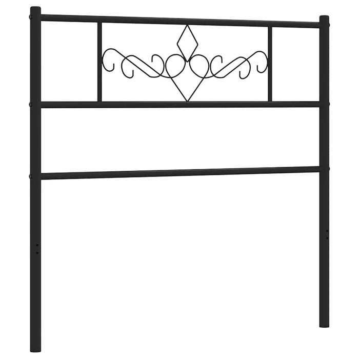 Tăblie de pat de schimb metalică, negru, 107 cm WALTI