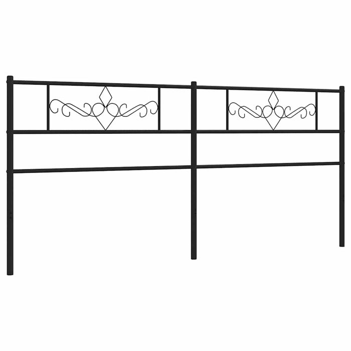 Tăblie de pat de schimb metalică, negru, 193 cm WALTI