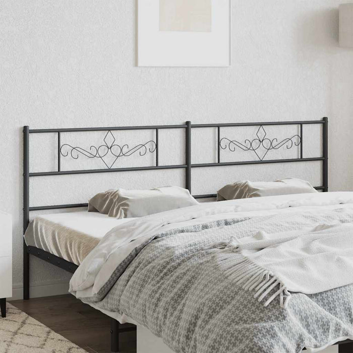 Tăblie de pat de schimb metalică, negru, 193 cm WALTI