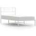 Cadru de pat din metal cu tăblie, alb, 100x200 cm - WALTI WALTI