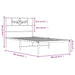Cadru de pat din metal cu tăblie, alb, 100x200 cm - WALTI WALTI