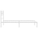 Cadru de pat din metal cu tăblie, alb, 107x203 cm - WALTI WALTI