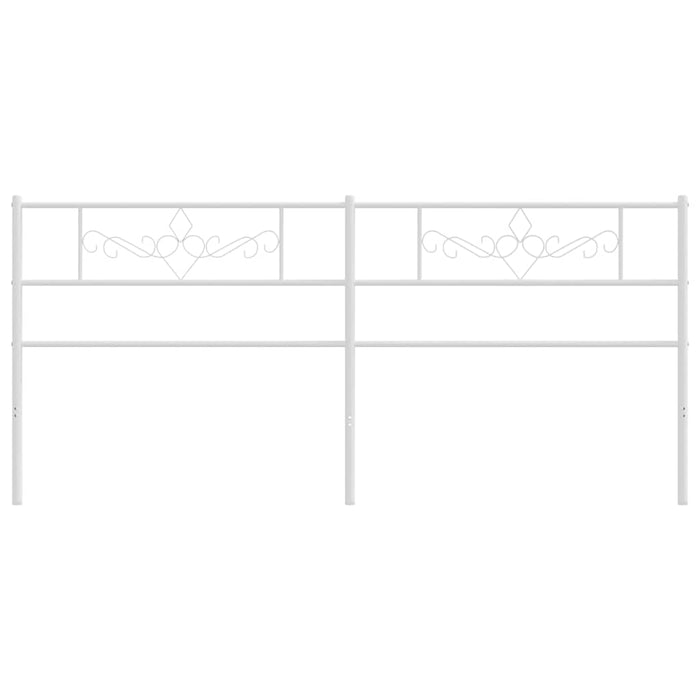 Tăblie de pat de schimb metalică, alb, 200 cm WALTI