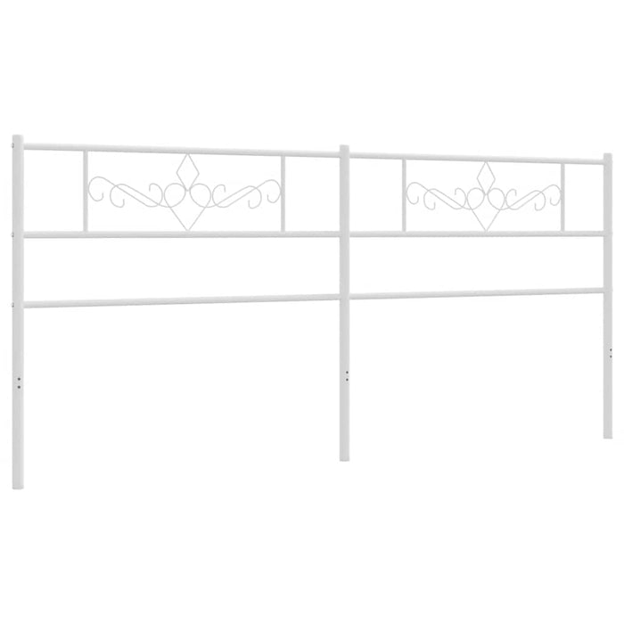 Tăblie de pat de schimb metalică, alb, 200 cm WALTI