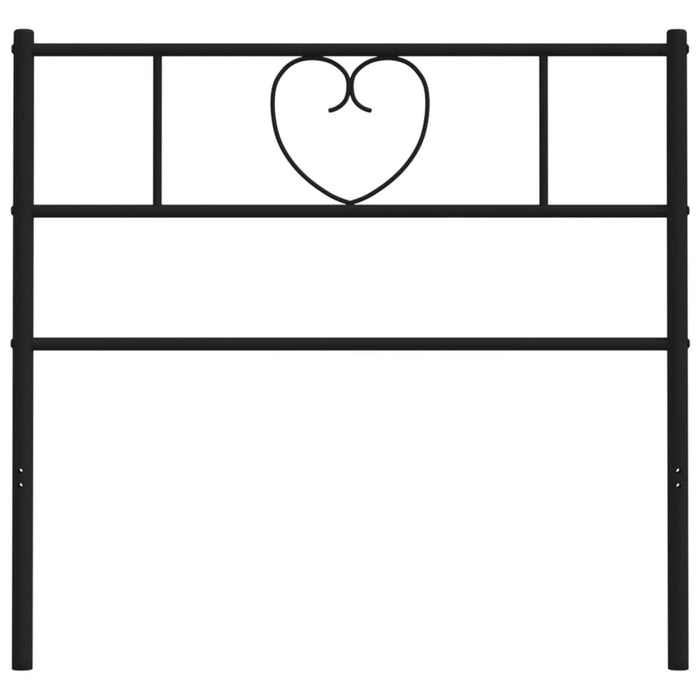 Tăblie de pat metalică, negru, 100 cm - WALTI WALTI