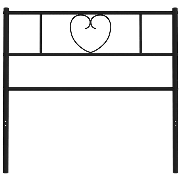 Tăblie de pat de schimb metalică, negru, 107 cm WALTI