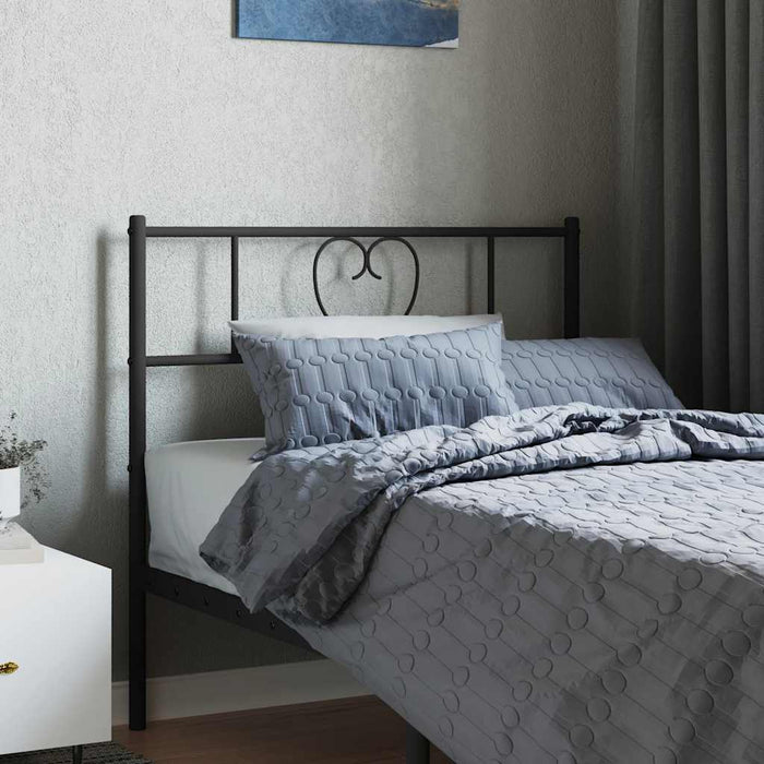 Tăblie de pat de schimb metalică, negru, 107 cm WALTI