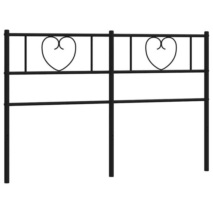 Tăblie de pat de schimb metalică, negru, 120 cm WALTI
