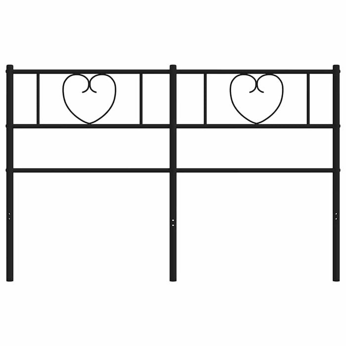 Tăblie de pat de schimb metalică, negru, 120 cm WALTI