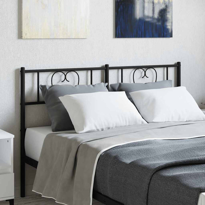 Tăblie de pat de schimb metalică, negru, 120 cm WALTI