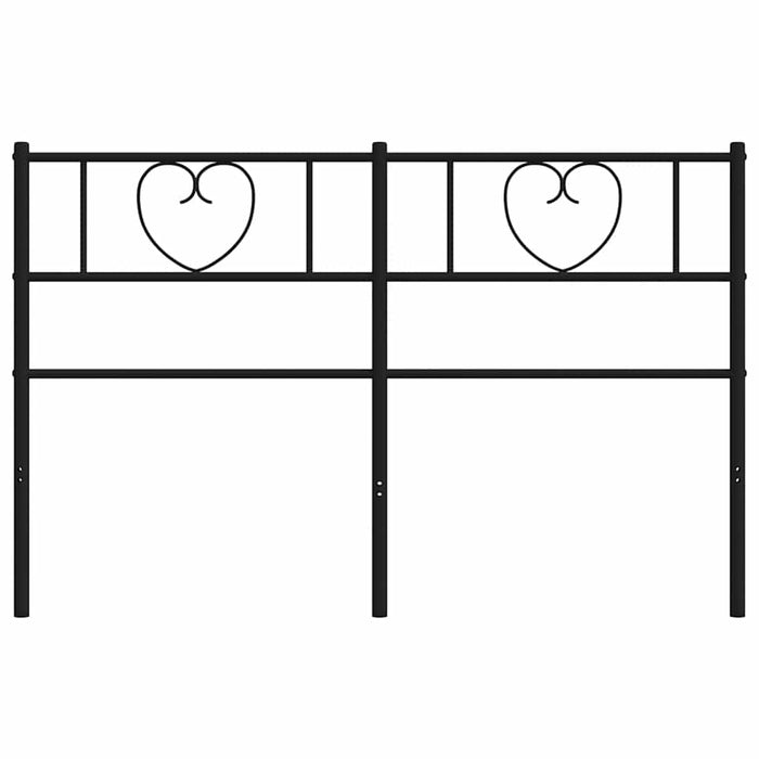 Tăblie de pat de schimb metalică, negru, 135 cm WALTI