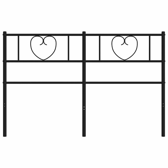 Tăblie de pat de schimb metalică, negru, 140 cm - WALTI WALTI