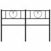 Tăblie de pat de schimb metalică, negru, 140 cm - WALTI WALTI