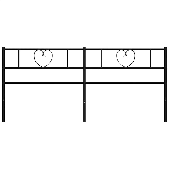 Tăblie de pat de schimb metalică, negru, 180 cm WALTI