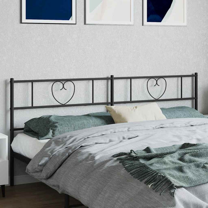 Tăblie de pat de schimb metalică, negru, 180 cm WALTI