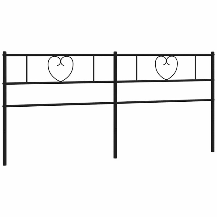 Tăblie de pat de schimb metalică, negru, 193 cm WALTI