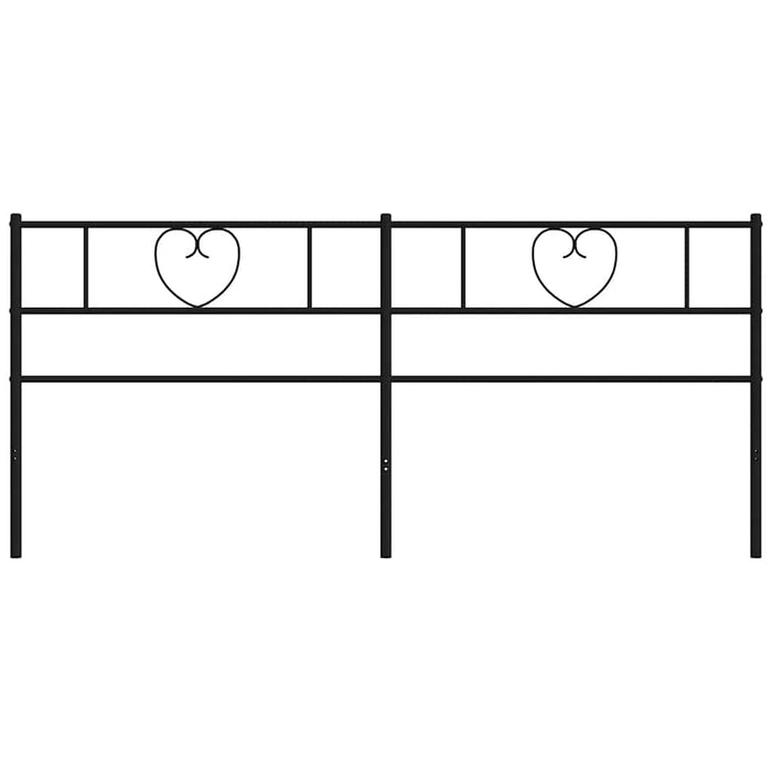 Tăblie de pat de schimb metalică, negru, 193 cm WALTI