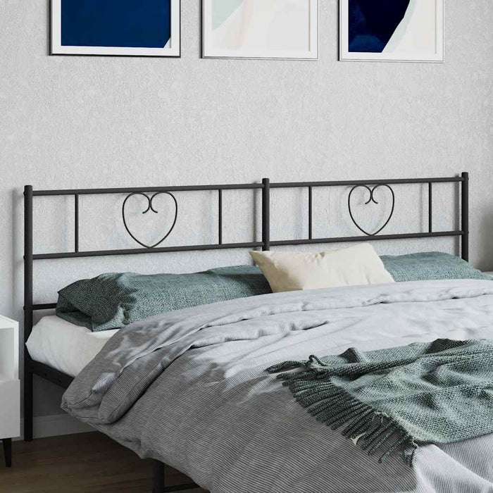 Tăblie de pat de schimb metalică, negru, 193 cm WALTI