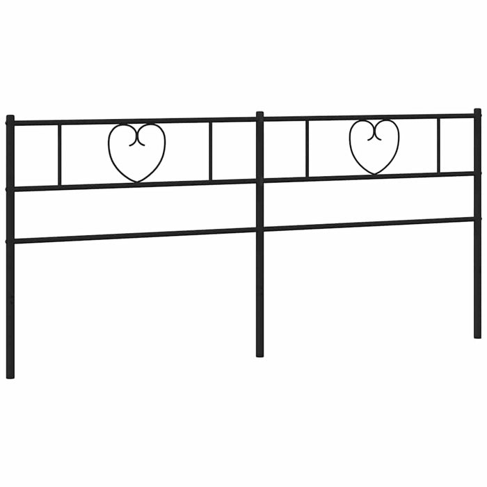 Tăblie de pat de schimb metalică, negru, 200 cm WALTI