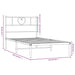 Cadru de pat din metal cu tăblie, alb, 107x203 cm - WALTI WALTI