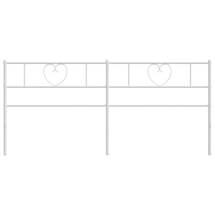 Tăblie de pat de schimb metalică, alb, 200 cm WALTI