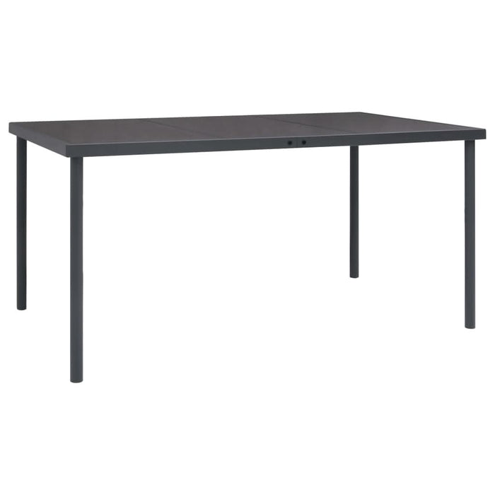 Set mobilier de grădină, 5 piese, negru, oțel și textilenă - WALTI WALTI