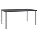 Set mobilier de grădină, 5 piese, negru, oțel și textilenă - WALTI WALTI