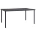 Set mobilier de grădină, 7 piese, negru, oțel și textilenă - WALTI WALTI