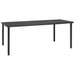 Set mobilier de grădină, 9 piese, negru, oțel și textilenă - WALTI WALTI