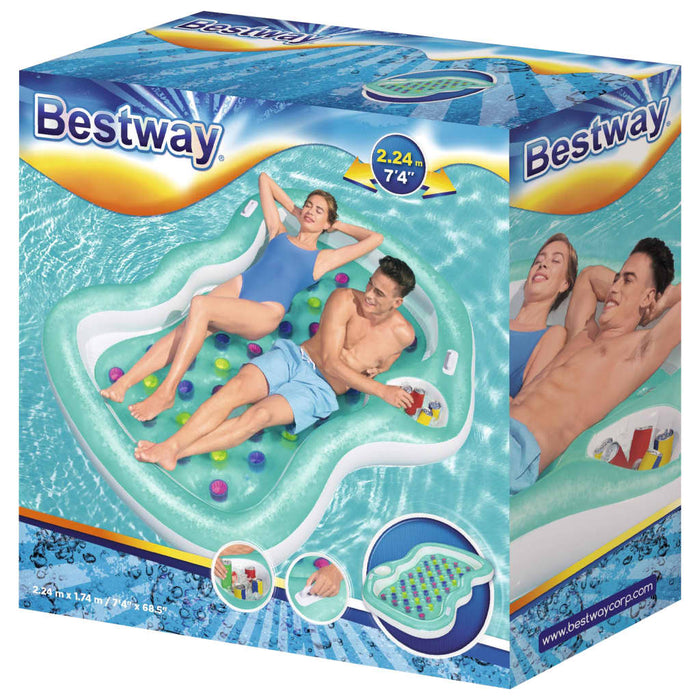 Bestway Saltea piscină Double Designer Lounge, 224x174 cm - WALTI WALTI