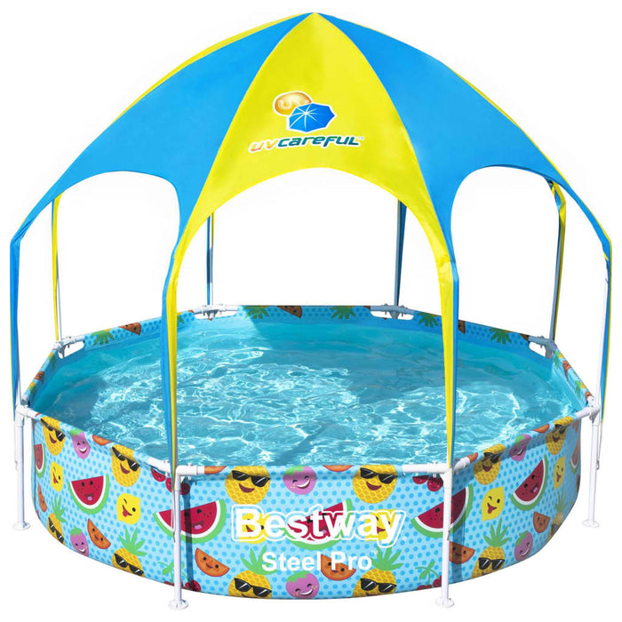 Bestway Piscină supraterană copii Steel Pro, protecție UV, 244x51 cm - WALTI