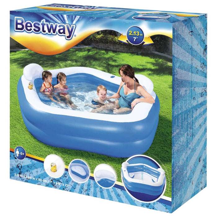 Bestway Piscină Family Fun, 213x206x69 cm - WALTI WALTI