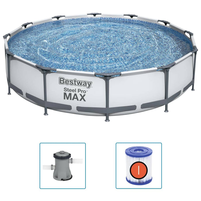 Bestway Set de piscină Steel Pro MAX, 366 x 76 cm - WALTI