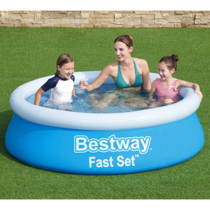 Bestway Piscina gonflabilă Fast Set, albastru, 183x51 cm, rotundă - WALTI