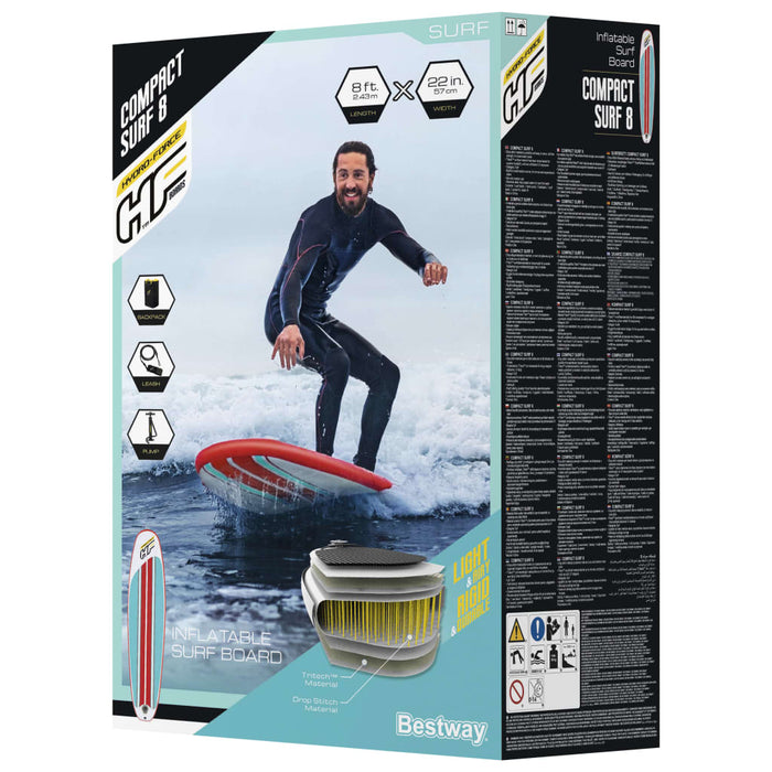 Bestway Placă SUP gonflabilă Hydro-Force Compact Surf 8, 243x57x7 cm - WALTI WALTI